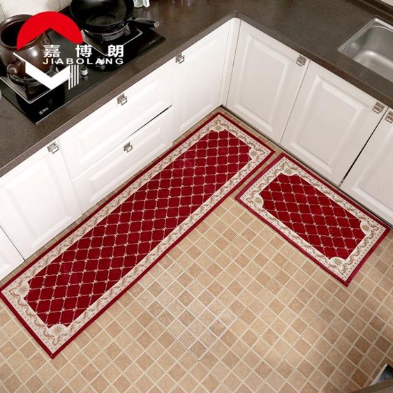 廚房地墊長條防滑吸水防油簡約家用衛生間門口地墊浴室地毯