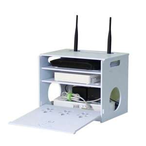 wifi收納盒路由器收納盒機頂盒收納集線盒modem貓壁掛電線插排插 領券更優惠