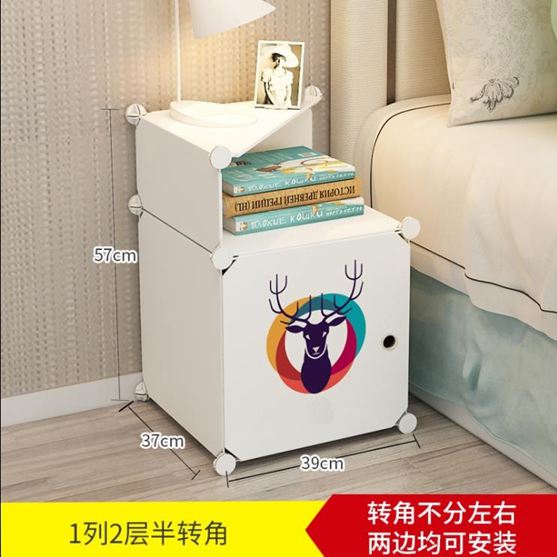 簡易床頭櫃簡約現代北歐式臥室收納床邊小櫃子小型儲物多功能組裝