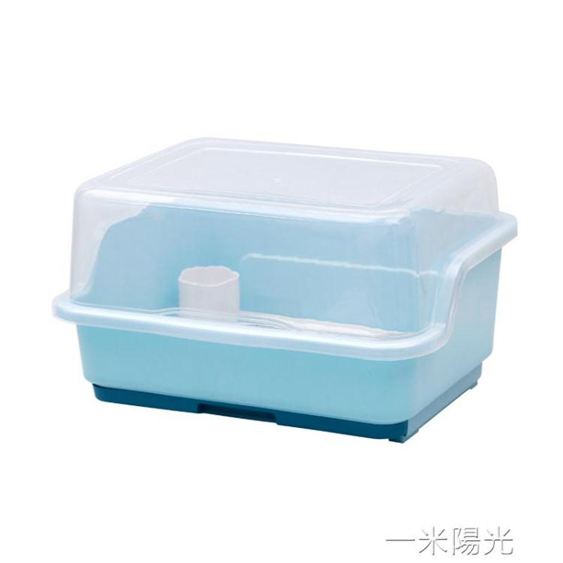 青芝堂裝碗筷收納盒放碗瀝水架廚房收納箱帶蓋家用置物架塑料碗櫃 WD 領券更優惠