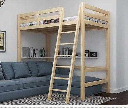 高架床成人實木高架床多功能組合床書桌床上床下桌兒童高低床學生上下鋪DF