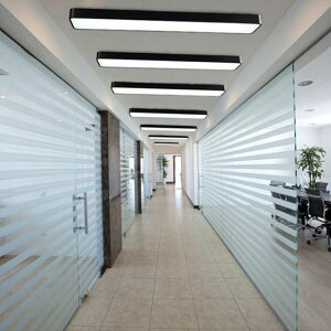 辦公室led吸頂燈簡約現代會議室長方形陽臺過道走廊長條吊燈具
