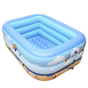 加厚兒童遊泳池家用寶寶嬰幼兒家庭充氣泳池超大號小孩洗澡戲水桶