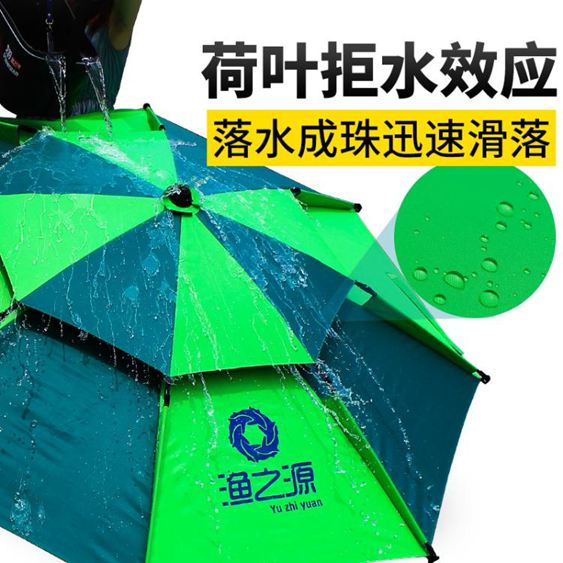 釣魚傘雨傘2.2米萬向防雨加厚魚傘垂釣遮陽傘漁具2.4大釣傘