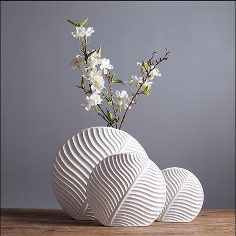 花瓶北歐風陶瓷花瓶現代簡約時尚客廳樣板房花器擺設家居裝飾品擺件