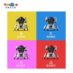 玩具反斗城兒童太空戰警智慧多模式互動遙控機器人玩具89351