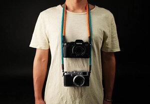 cam-in棉織真皮時尚個性相機繩索尼富士微單攝影背帶徠卡肩帶掛脖