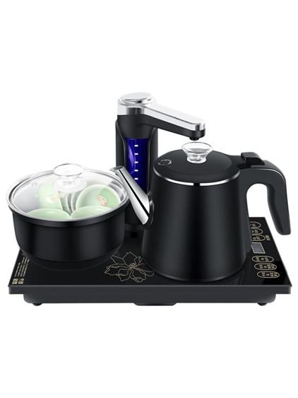 煮茶器容聲全自動上水電熱燒水壺茶臺一體抽水茶具電磁爐煮茶器泡茶專用