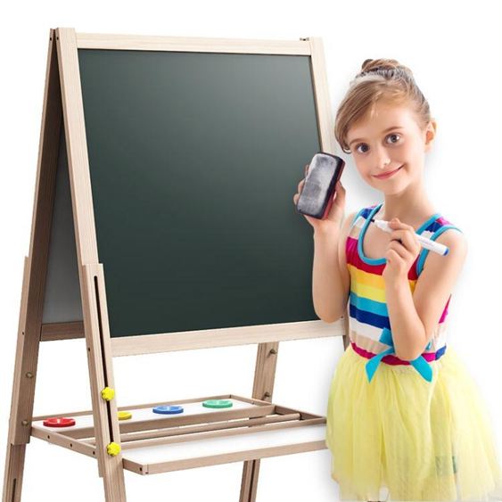 黑板支架式家用兒童黑板寫字板小黑板家庭小學生家用小孩