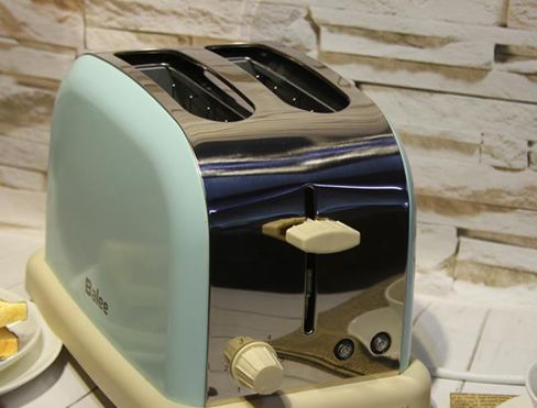 早餐機英倫復古家用不銹鋼全自動多士爐吐司機烤面包機2片免運