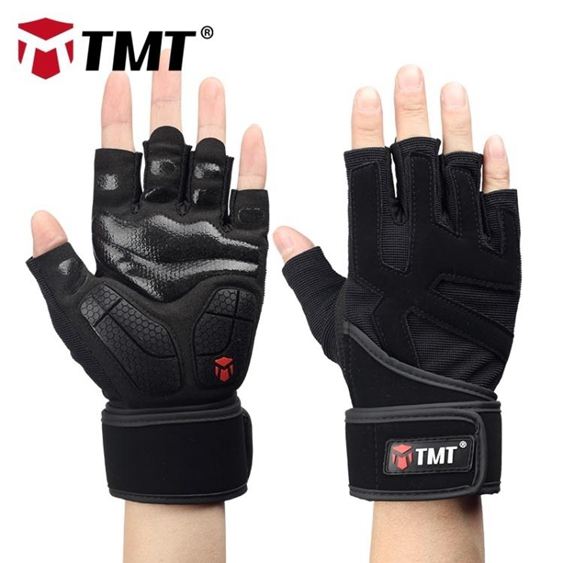 TMT健身手套男女器械專業裝備訓練半指單杠引體向上防滑運動鍛煉科技
