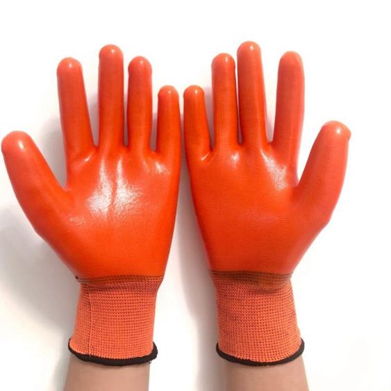 勞保手套防水PVC滿掛膠全浸膠加厚加大耐磨耐油工作掛膠手套