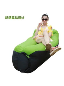 戶外網紅懶人充氣沙發袋氣墊床空氣床墊便攜式單人野營椅子免打氣