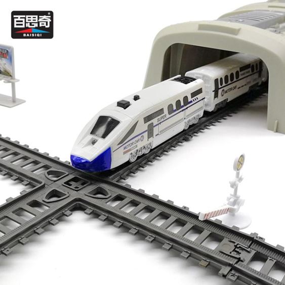 火車軌道高鐵軌道車玩具電動兒童仿真和諧號4-6-10歲男孩小火車軌道動車