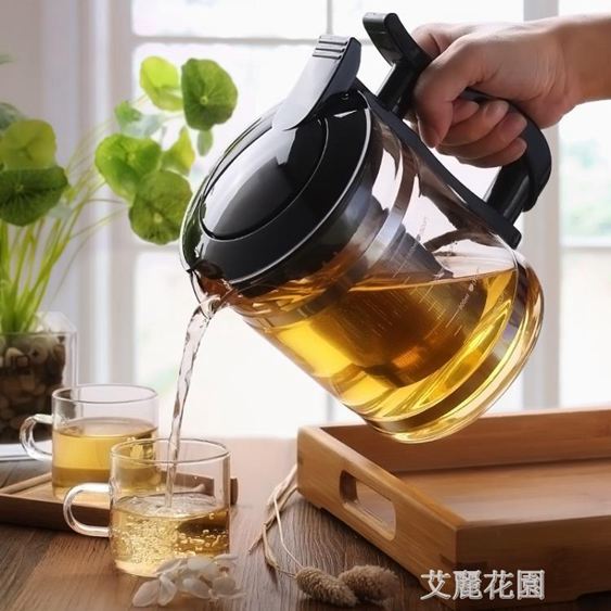 泡茶壺家用耐熱玻璃水壺過濾耐高溫大號花茶壺防爆涼水壺茶具