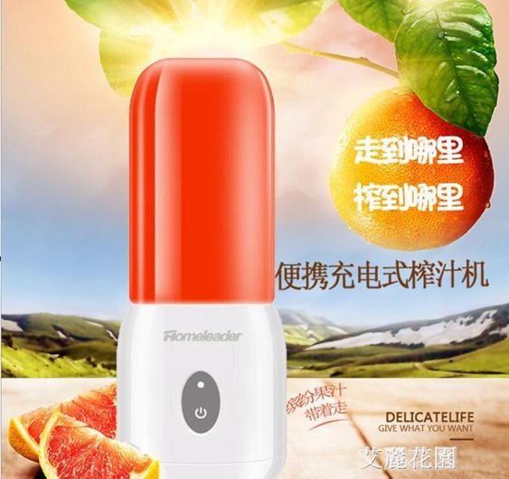 homeleader便攜式榨汁機充電家用水果小型迷你榨汁杯電動炸果汁機