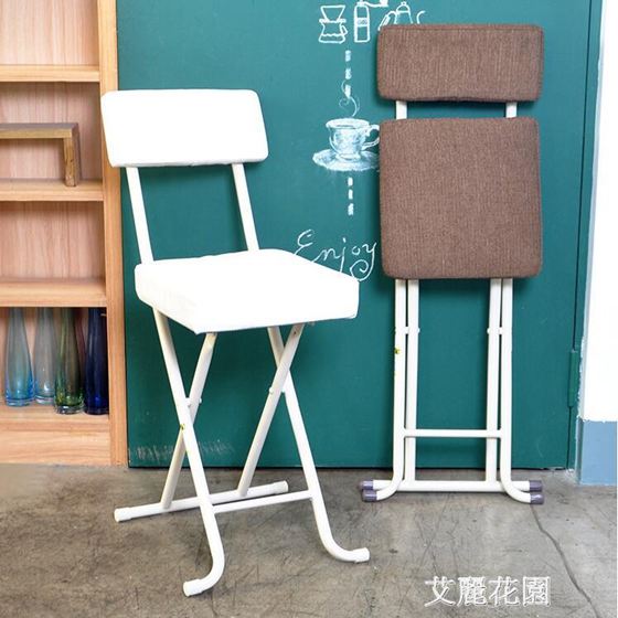 折疊椅子布藝便攜家用靠背椅餐椅凳子電腦椅現代簡約時尚創意戶外