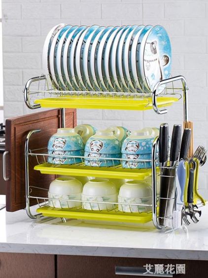 廚房置物架用品用具晾洗放瀝水碗架碗櫃碗碟碗筷盤刀收納盒餐具架