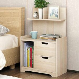 床頭櫃簡易床頭櫃歐式床邊收納小櫃子簡約現代臥室床頭置物架多功能