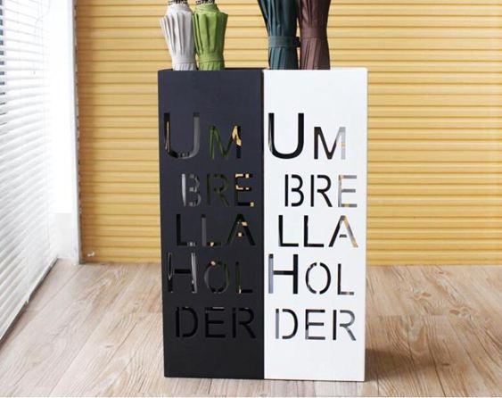 創意時尚字母雨傘桶大堂辦公家用雨傘架雨傘收納架
