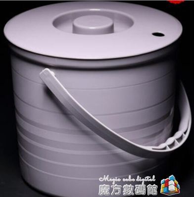 帶手提小號茶水桶家用塑料方形茶桶茶渣桶矮茶水垃圾桶圓形排水桶