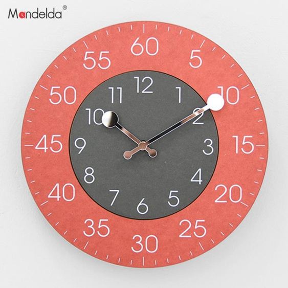 mandelda創意客廳鐘錶個性特色時鐘藝術臥室掛鐘家用靜音簡約掛錶