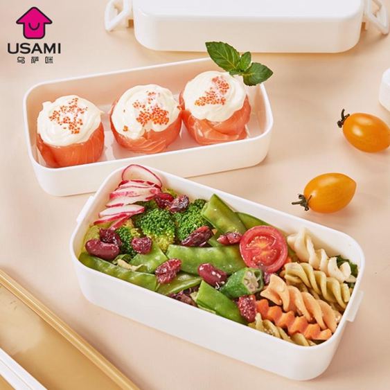便當盒日本雙層飯盒可微波加熱便當盒日式塑料餐盒保溫盒大容量保鮮盒