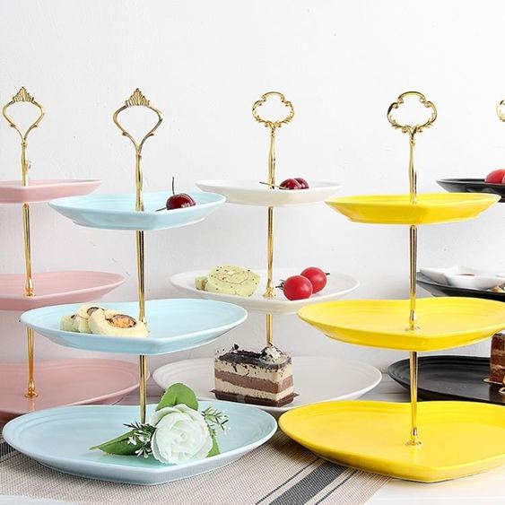 碟子瓷江湖陶瓷水果盤客廳下午蛋糕架零食茶點心甜品糖果托盤