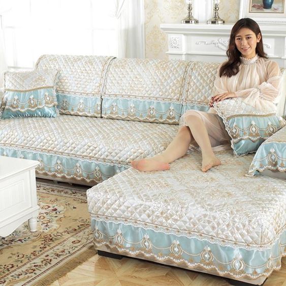 沙發墊歐式四季通用布藝防滑簡約現代坐墊全包萬能罩全蓋