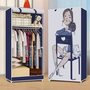 衣櫃迷你小型寢室單人小號可折疊組裝鋼管布韓式收納成人衣櫥