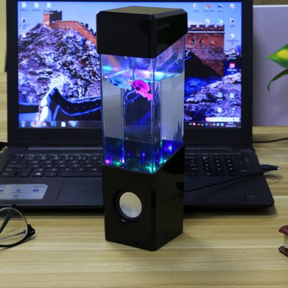 藍芽音響新款創意無線音箱水舞電腦臺式筆記本小家用彩燈禮品-