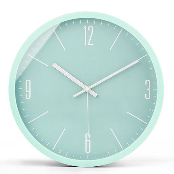現代簡約馬卡龍鐘錶掛鐘石英鐘客廳創意臥室大氣時鐘掛錶靜音錶