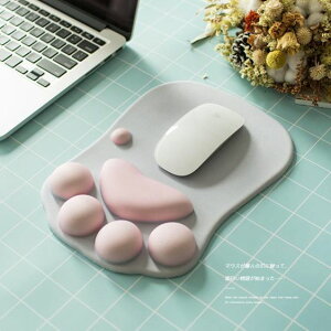 滑鼠墊可愛貓爪護腕墊子韓國創意辦公膠墊動漫女生萌物個性
