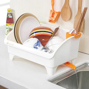 瀝水架尚品宣印日式多功能廚房置物架放碗架塑料滴水架