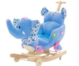 寶寶嬰兒玩具禮物實木音樂大號兒童搖椅兩用搖馬木馬搖搖車
