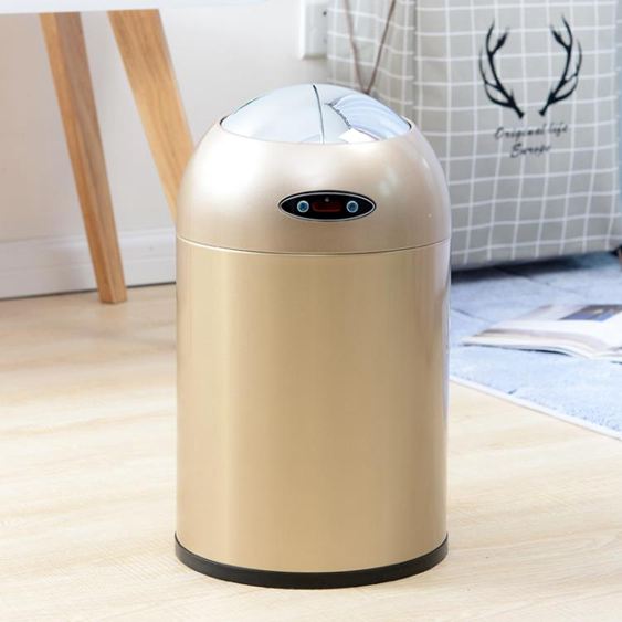 自動垃圾桶電動智慧感應家用客廳臥室廚房衛生間可愛有帶蓋筒