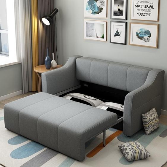 折疊沙發床乳膠沙發床可折疊客廳小戶型雙人多功能簡約現代兩用1米8變床智慧