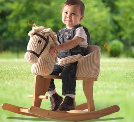 搖搖寶貝兒童木馬搖馬實木音樂搖搖馬寶寶玩具搖椅嬰兒周歲禮物車
