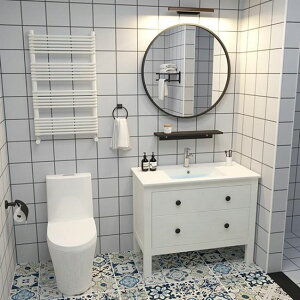 浴櫃浴室櫃組合北歐現代簡約美式洗臉洗手盆櫃衛生間洗漱臺衛浴落地式