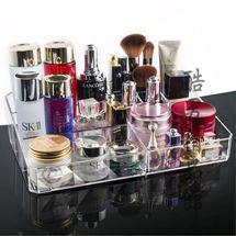 專佳化妝品整理收納盒箱大號小號桌面簡約亞克力透明化妝盒置物架CY