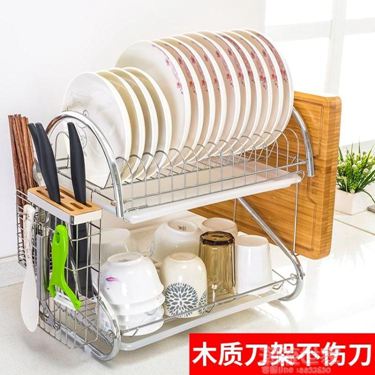廚房置物架碗櫃用品用具晾洗放瀝水碗架碗碟碗筷盤刀收納盒儲物架