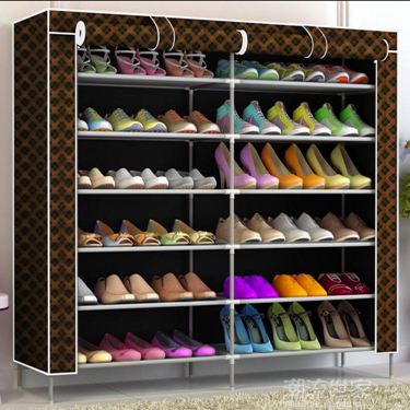 鞋架多層牛津布鞋櫃收納宿舍防塵簡易組裝家用經濟型簡約現代