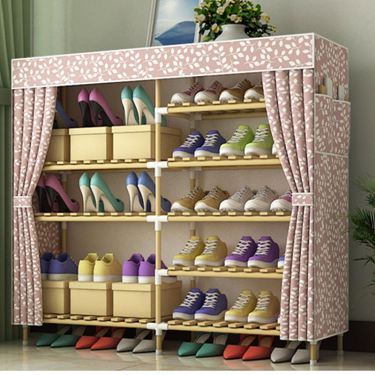 鞋櫃簡易經濟型省空間家用多功能門口鞋架防塵實木組裝收納櫃
