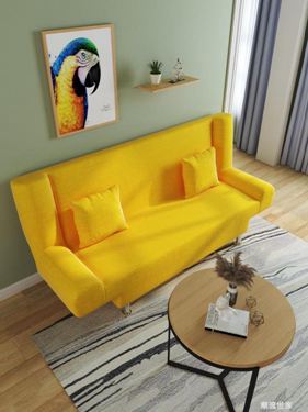 懶人沙發客廳小戶型沙發床兩用出租房單雙人可折疊網紅布藝沙發