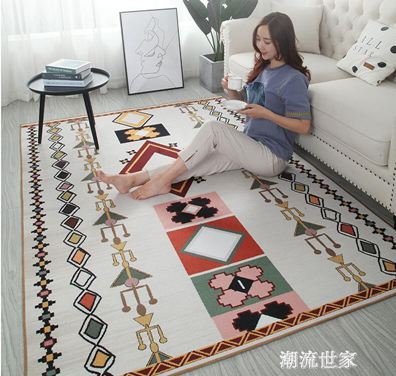 ins風北歐地毯客廳茶幾毯現代簡約臥室房間滿鋪可愛大面積床邊毯