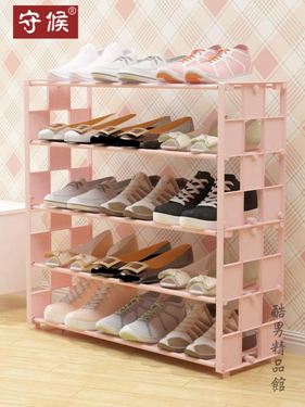 鞋架多層簡易門口家用防塵經濟型宿舍寢室布藝鞋櫃小鞋架子收納櫃