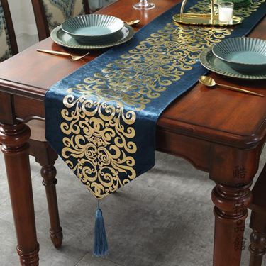 現代簡約時尚桌旗歐式中式美式北歐餐桌布藝茶幾旗桌布床旗床尾巾