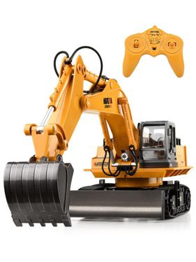 [超大號合金]遙控挖掘機充電動工程車無線兒童挖土機玩具男孩汽車