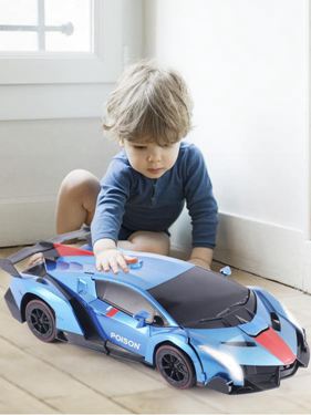 遙控變形車感應變形汽車金剛無線遙控車機器人充電動男孩兒童玩具