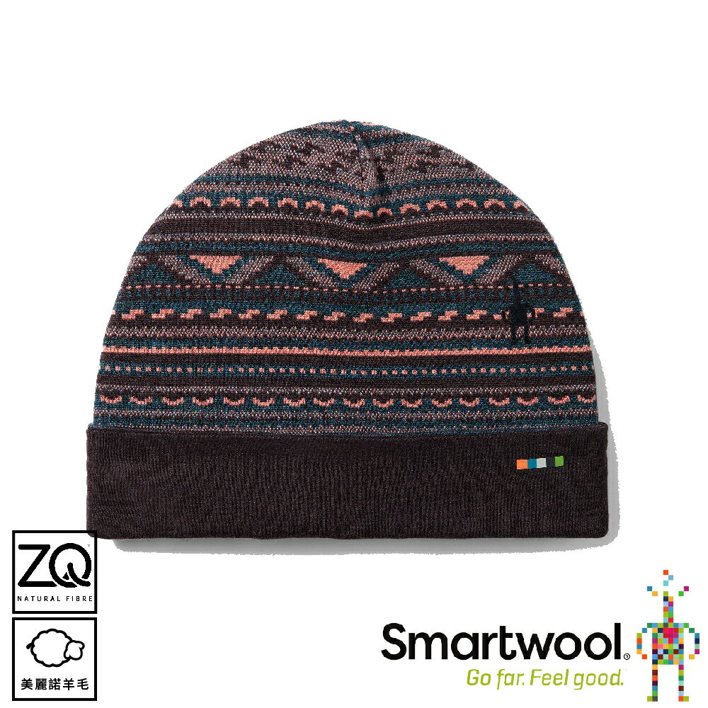 【SmartWool 美國 Thermal 美麗諾羊毛反摺毛帽《山珊瑚紅》】SW0SW956/保暖帽/雪帽/休閒帽/防寒/登山